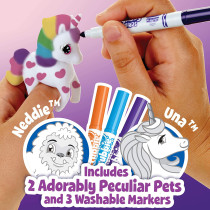 Crayola Scribble Scrubbie Peculiar Pets, Palace, Marker Set, Washable Markers, Easter Gifts For Kids