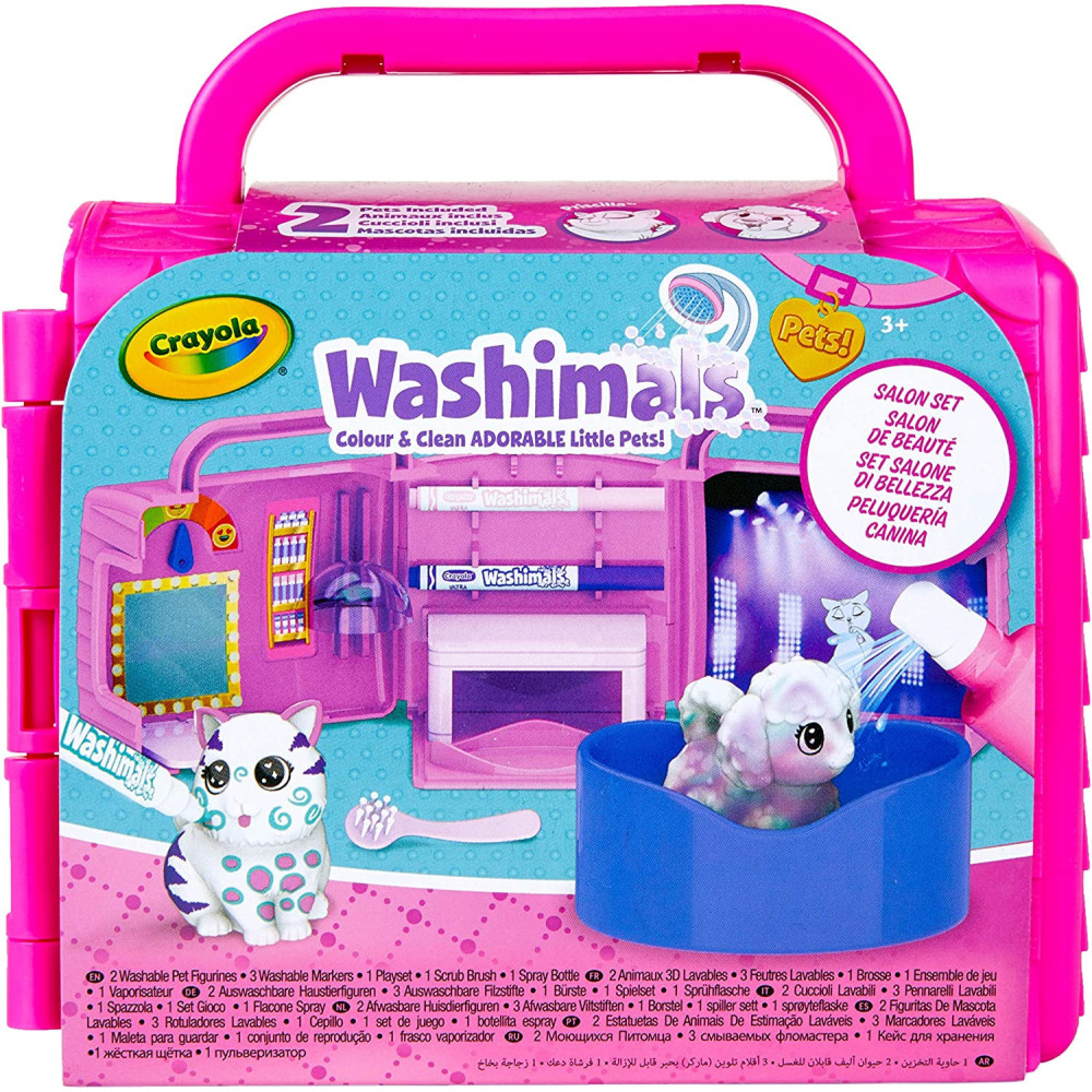 Crayola Scribble Scrubbie Pets, Beauty Salon Playset with Toy Pets, Gift for Kids