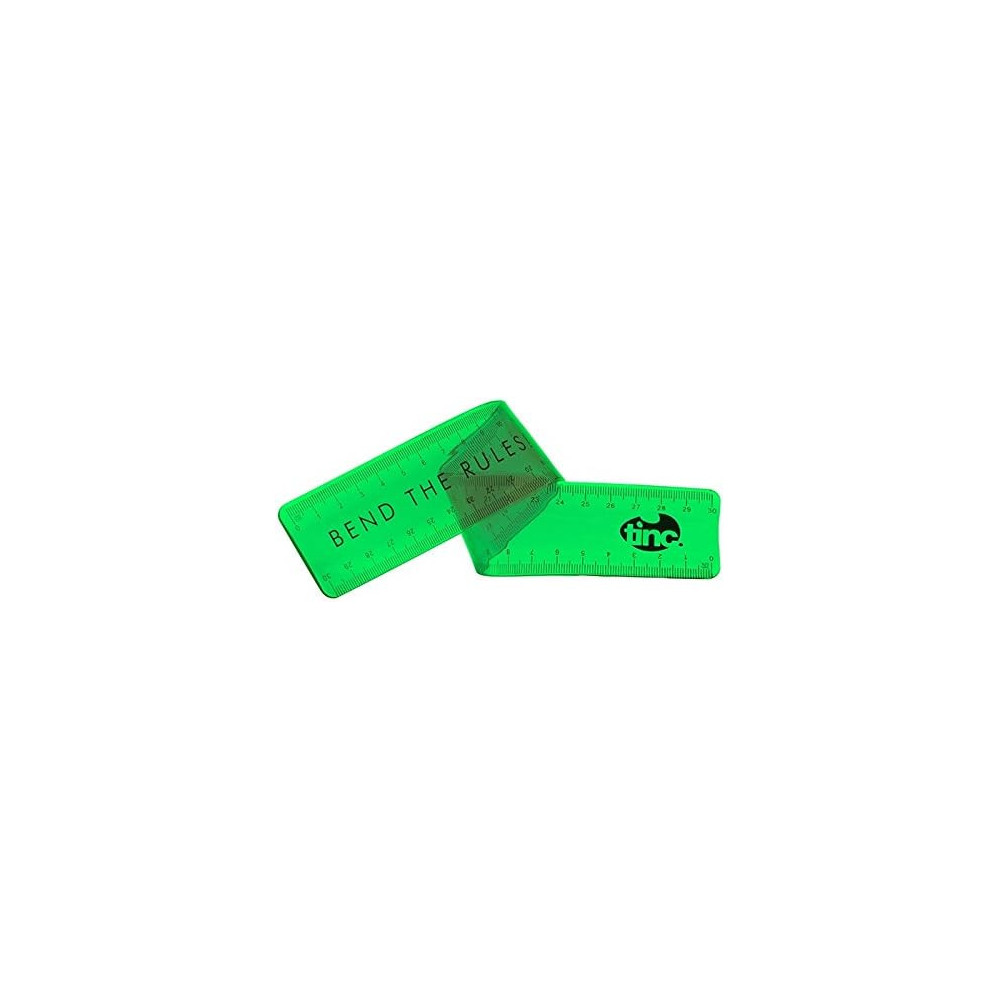 Tinc Non Slip Bendy Ruler 30cm Size For Home And Office Stationary, Green
