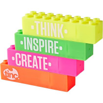 Tinc Building Block Stacking Highlighter Pack Of 4, Multicolour