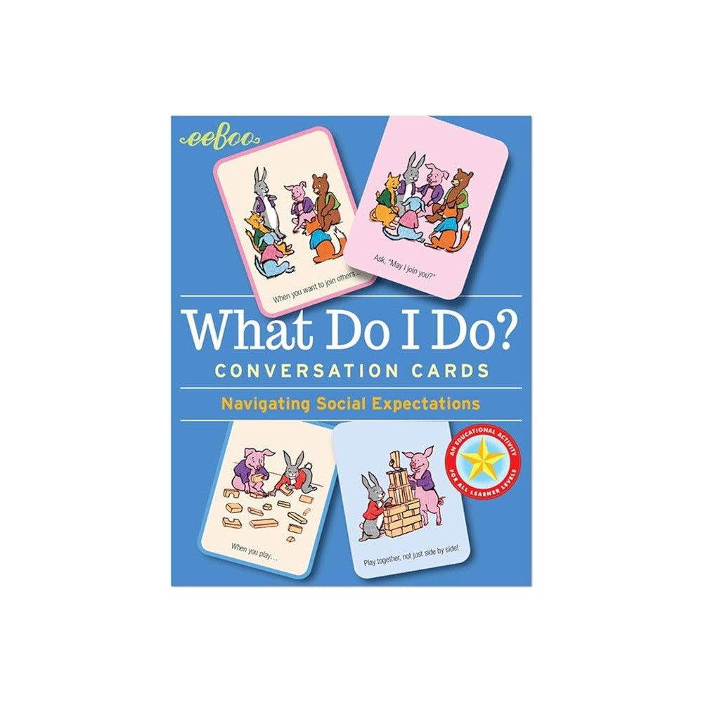 Eeboo What Do I Do Conversation Cards Problem Solving Discussion Game, For Kids Age 3 Years And Above