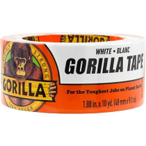 Gorilla Incredibly Strong Duct Tape 1.88 Inch x 10 Yard Roll, White