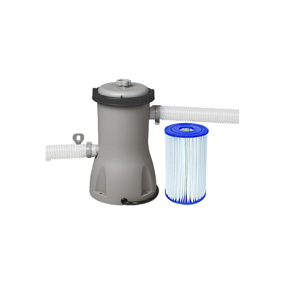 Bestway Flowclear 800 Gal Filter Pump Efficient Water Filtration For Your Pool, Grey