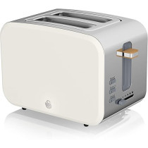 Swan Nordic 900W Compact Size Modern Toaster, White