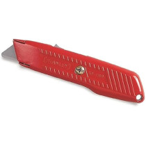 Stanley Aluminium Safety Cutter Knife With Stainless Steel Balde, Red
