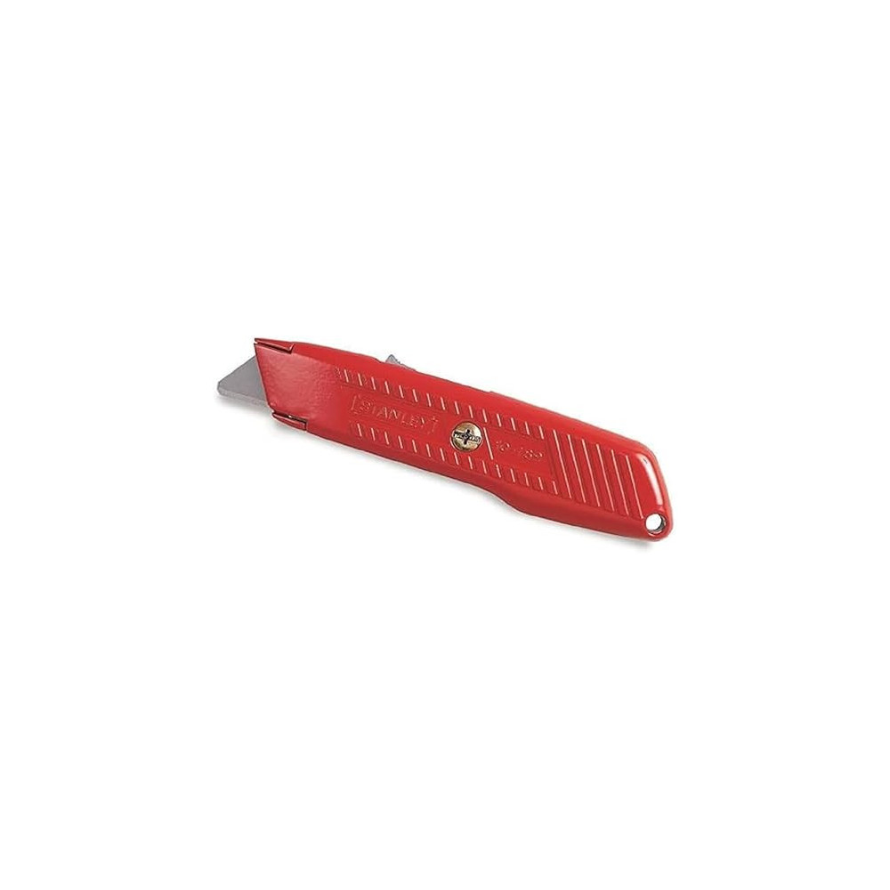 Stanley Aluminium Safety Cutter Knife With Stainless Steel Balde, Red