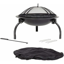 La Hacienda Steel Firebowl With Griller With Folding Legs And Bag, Bag