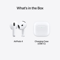 Apple Airpods 4 Type-C White, MXP63 1 Year Warranty