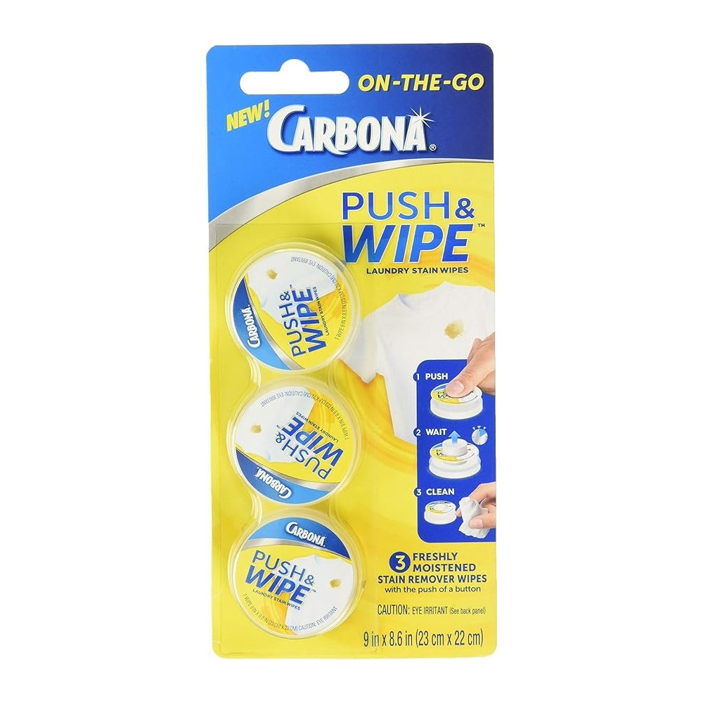 Carbona Push and Wipe Pack 3, White