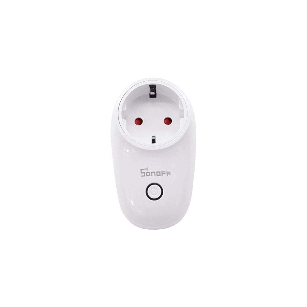 Sonoff S26 Wifi Smart Socket, Wireless Remote Control Plug,Compatible With Alexa,Control Your Devices From Anywhere Via App (Plug- Eu-F)