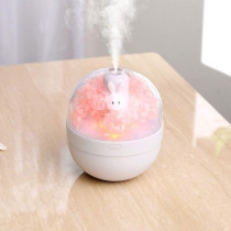 Uk Plus Rabbit Humidifier, Aroma Essential Oil Diffuser For Home Office Bedroom Baby Kids Desk Car (Pink)