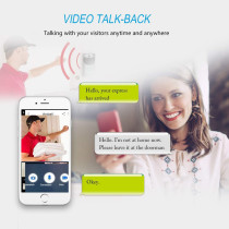 Uk Plus Wifi Smart Video Doorbell, UK Plus Access Wireless Door Bell Smart Home 720P Hd Wifi Camera Security With Two-Way Talk & Video,Pir Motion Detection (Batteries Not Included)