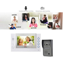 UK Plus Video Two-Way Intercom 8 Inch Screen 720P Camera 1.0Mp 3.6Mm Lens Night Vision English/Arabic Language