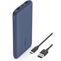 Belkin 10K USB C Portable Charger With 1 USB C Port And 2 USB A ports Up To 15W Charging, Blue