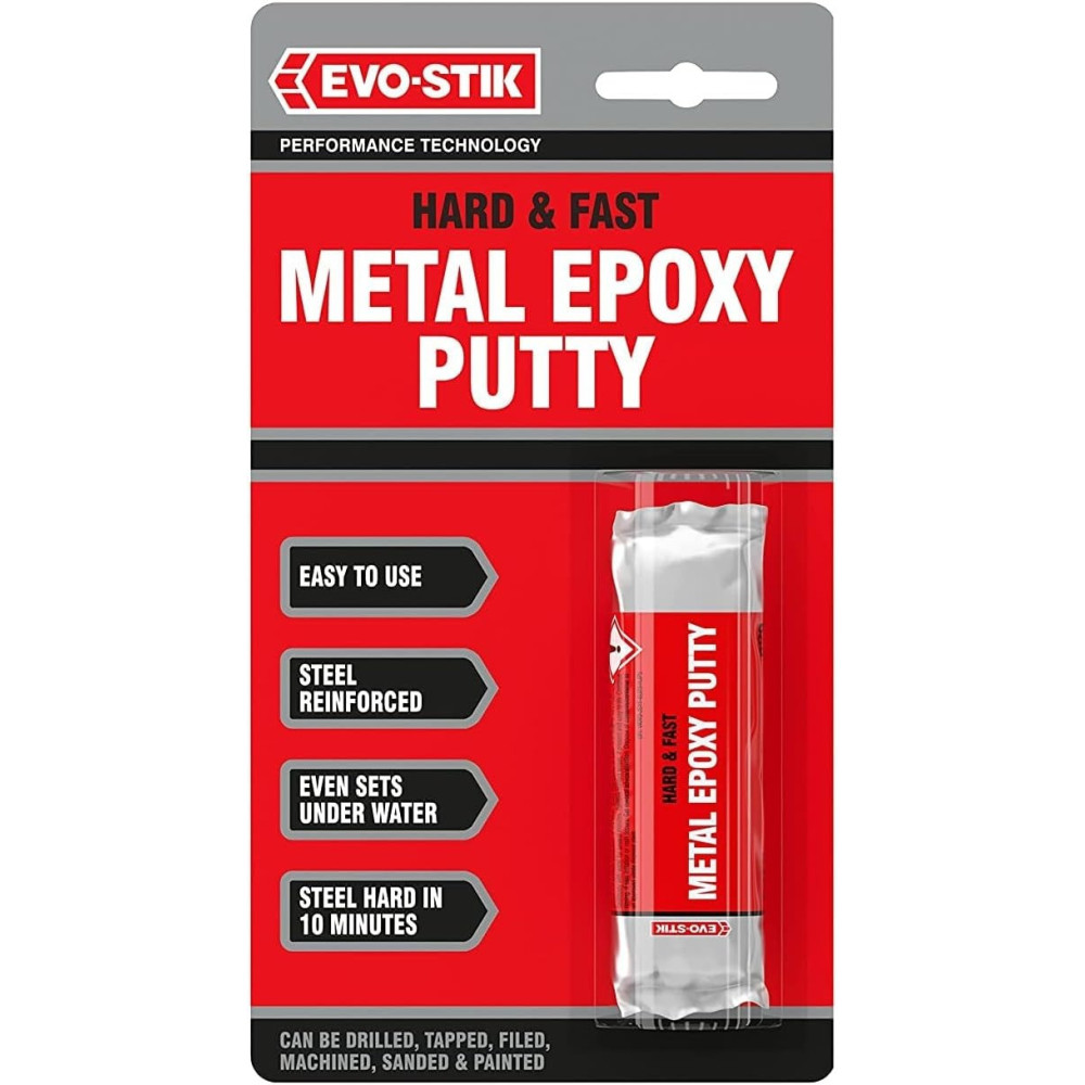 Evo Stik Hard And Fast Metal Epoxy Putty, 50g