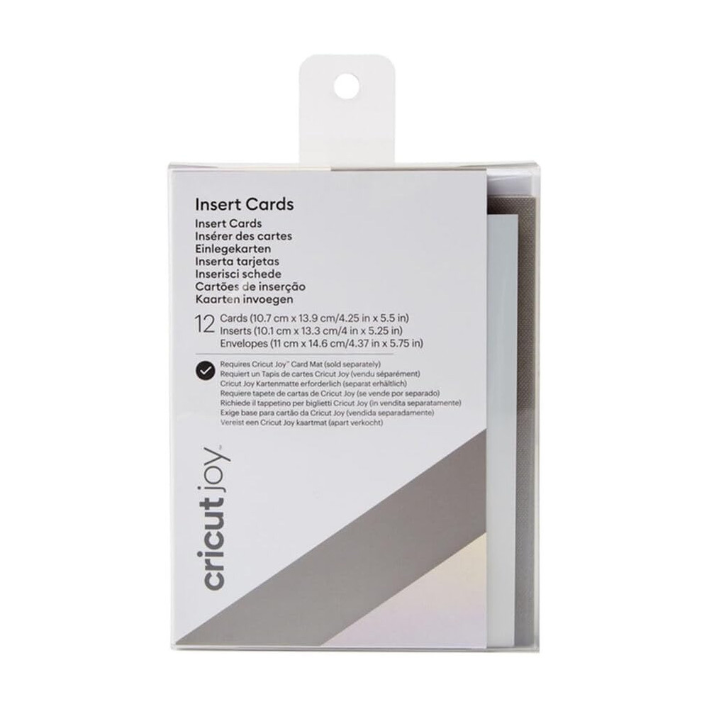 Cricut Joy Insert Cards Grey & Hologram Pack of 12