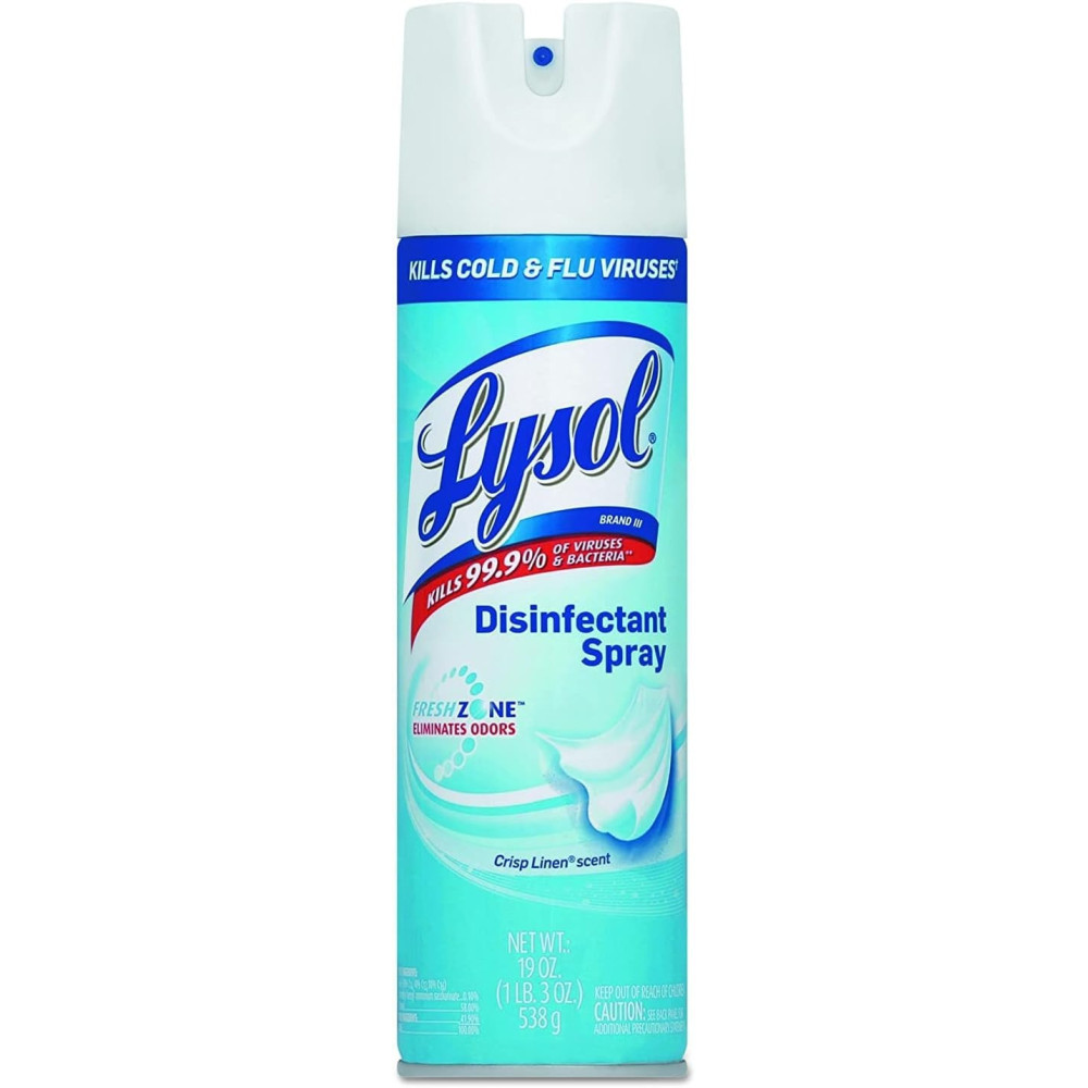 Lysol Disinfectant Spray, kills Cold And Flu Viruses With Crisp Linen Scent, 538g