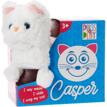 Pugs At Play Casper Walking Cat For Kids, White
