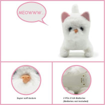 Pugs At Play Casper Walking Cat For Kids, White