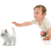 Pugs At Play Casper Walking Cat For Kids, White