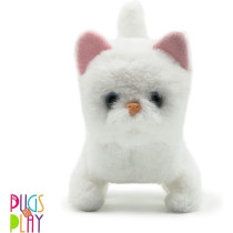 Pugs At Play Casper Walking Cat For Kids, White