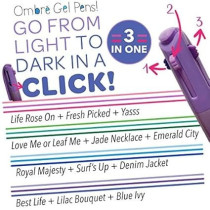 Crayola Washable Gel Pen Set, 3 Shades In 1 Pen, 4 Count