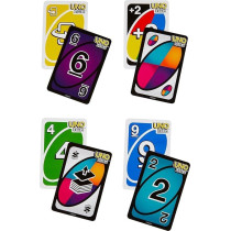 Uno Double Sided Flip Card Game, Purple