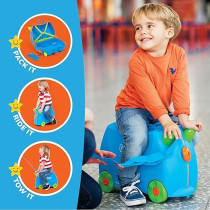 Trunki Terrance Ride-On Suitcase, Blue