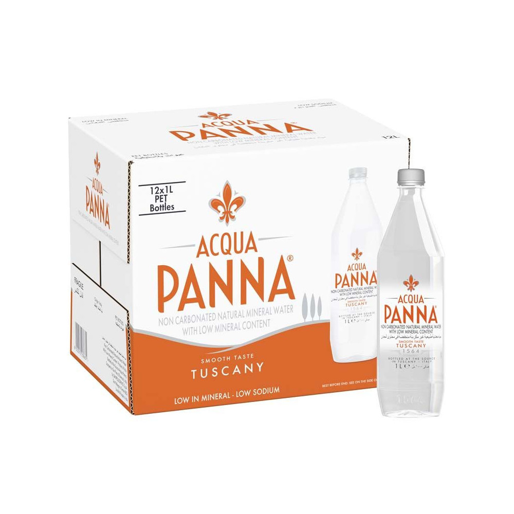 Acqua Panna Natural Still Water Plastic 1ltr (12 x 1L)