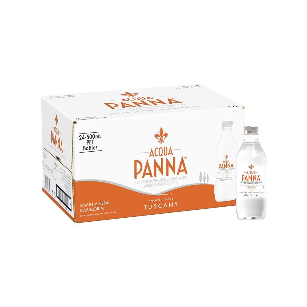 Acqua Panna Natural Still Water Plastic 500ml (24 X 500 ML)