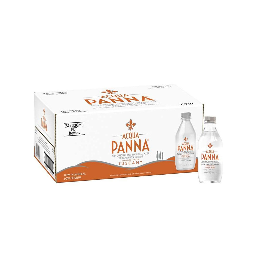 Acqua Panna Mineral Water Plastic Bottles 330ml (24 x 330mL)