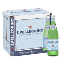 San Pellegrino Natural Sparkling Water Glass 750ml (12 X 750 ML)