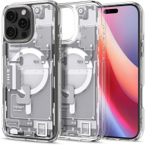 Spigen Ultra Hybrid MagFit Designed For iPhone 16 Pro Max Case Cover, Zero One White