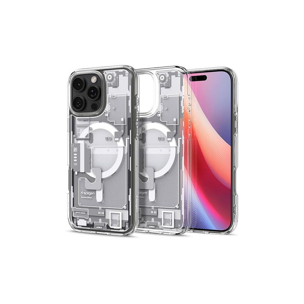 Spigen Ultra Hybrid MagFit Designed For iPhone 16 Pro Max Case Cover, Zero One White