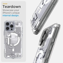 Spigen Ultra Hybrid MagFit Designed For iPhone 16 Pro Max Case Cover, Zero One White