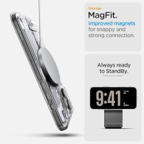Spigen Ultra Hybrid MagFit Designed For iPhone 16 Pro Max Case Cover, Zero One White