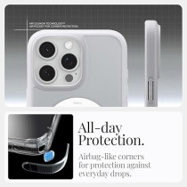 Spigen Ultra Hybrid MagFit Designed For iPhone 16 Pro Max Case Cover MagSafe Compatible, Classic Silver
