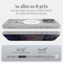 Spigen Ultra Hybrid MagFit Designed For iPhone 16 Pro Max Case Cover MagSafe Compatible, Classic Silver