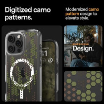 Spigen Ultra Hybrid MagFit Designed For iPhone 16 Pro Max Case Cover MagSafe Compatible, Digital Camo