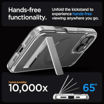 Spigen Ultra Hybrid S MagFit For iPhone 16 Pro Max Case Cover With Kickstand MagSafe Compatible, Graphite