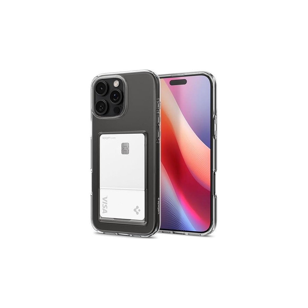 Spigen Crystal Slot Designed For iPhone 16 Pro Max Case Cover, Crystal Clear