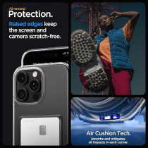 Spigen Crystal Slot Designed For iPhone 16 Pro Max Case Cover, Crystal Clear