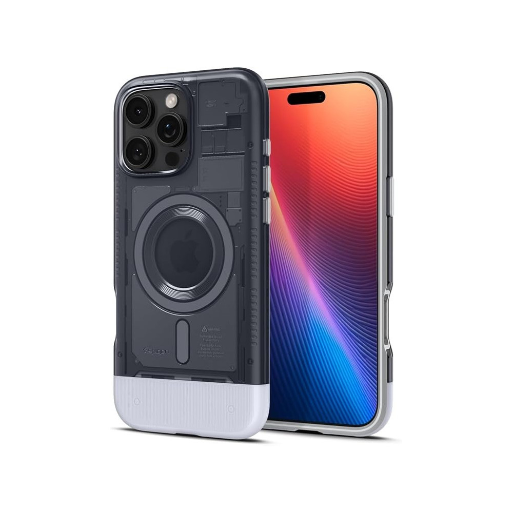Spigen Classic C1 MagFit For iPhone 16 Pro Max Case Cover MagSafe Compatible Extreme Protection Tech, Graphite