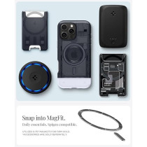 Spigen Classic C1 MagFit For iPhone 16 Pro Max Case Cover MagSafe Compatible Extreme Protection Tech, Graphite
