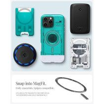 Spigen Classic C1 MagFit For iPhone 16 Pro Max Case Cover MagSafe Compatible Extreme Protection Tech, Bondi Blue