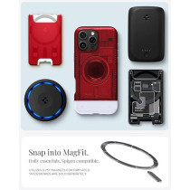 Spigen Classic C1 MagFit For iPhone 16 Pro Max Case Cover MagSafe Compatible Extreme Protection Tech, Ruby