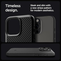 Spigen Core Armor Designed For iPhone 16 Pro Max Case Cover, Matte Black
