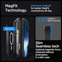 Spigen Core Armor MagFit For iPhone 16 Pro Max Case Cover MagSafe Compatible, Matte Black