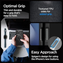 Spigen Core Armor MagFit For iPhone 16 Pro Max Case Cover MagSafe Compatible, Matte Black