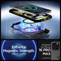 Spigen Slim Armor MagFit For iPhone 16 Pro Max Case Cover With Kickstand MagSafe Compatible, Black